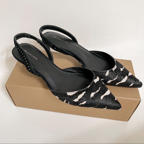 NWT All Saints Mia Pointed Toe Slingback 37 - Picture 6 of 10